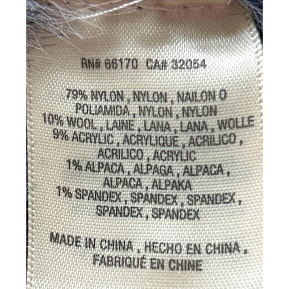 SLEEPING ON SNOW Anthropologie S Cardigan  Black Ivory Alpaca Blend Cabincore - Picture 10 of 11